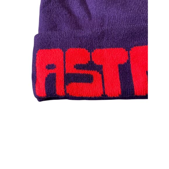 Authentic Travis Scott Astroworld Festival 2021 Purple Beanie Hat Size OS NWOT - Picture 8 of 8